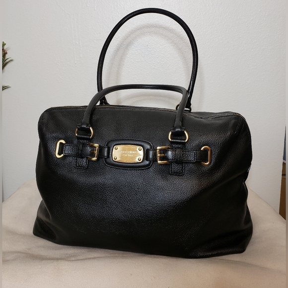 Michael Kors Elegant Pebbled Leather Weekender Traveler Tote Bag TSA Carry On - Picture 3 of 16